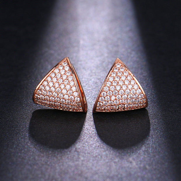 Gilded Pyramid Studs