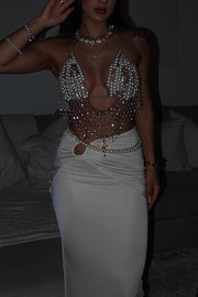 Fashionable Holiday Beach Multi-Layer Pearl Body Chain