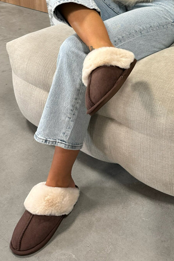 Warm Home Plush Cotton Slippers