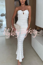 Sexy Off-shoulder Backless Slim Fit Elegant Maxi Dress