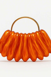 Simple Acrylic Wave-shaped Clutch Bag