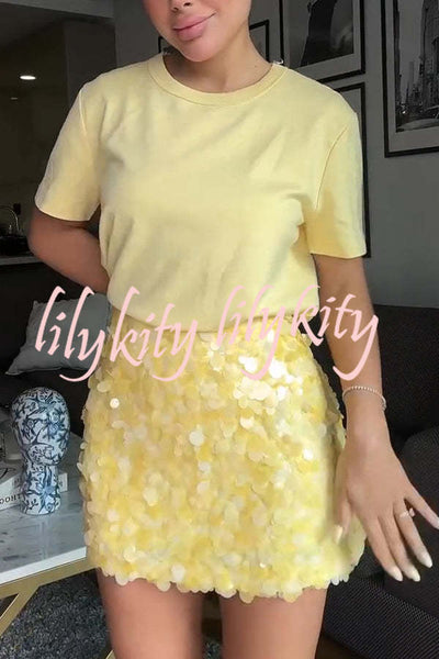 Fashion Sequin Sexy Slim Mini Skirt