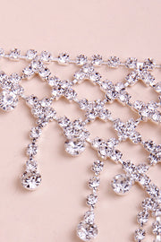 Rhinestone Tassel Sexy Necklace