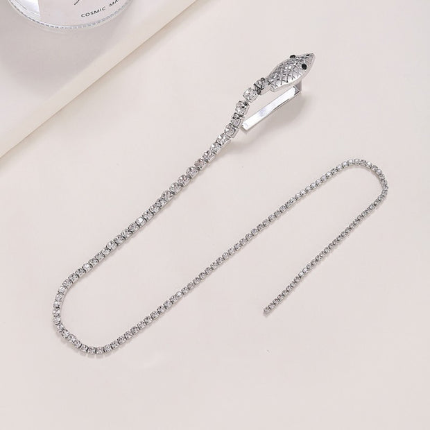 Fashionable Rhinestone Snake Chain Hair Accessories