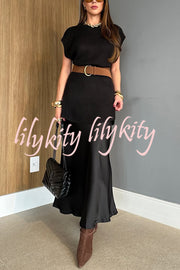 Solid Color Loose Sleeveless Casual Knitted Vest