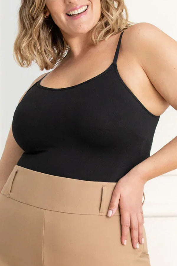 Solid Color Slimming Seamless Camisole