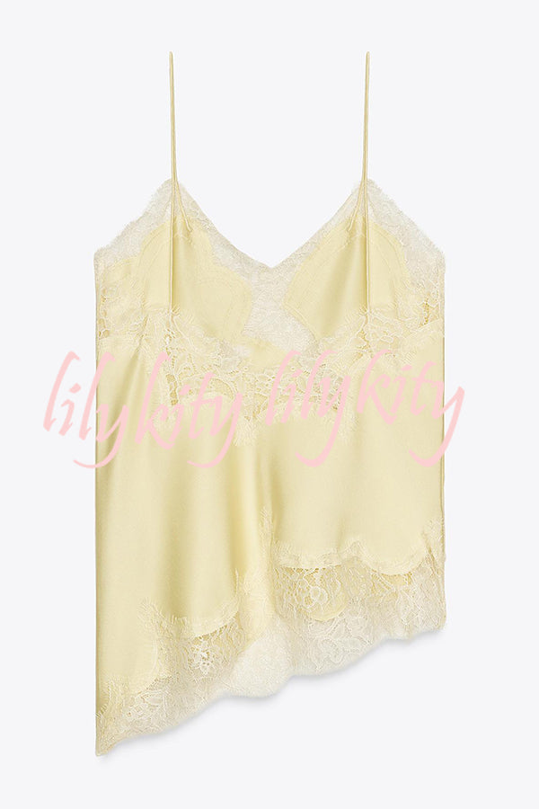 Sexy Lace Backless Camisole Top