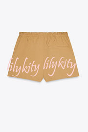 Chic Comfort Mid Rise Elastic Waist Contrast Buttons Pocket Mini Skort