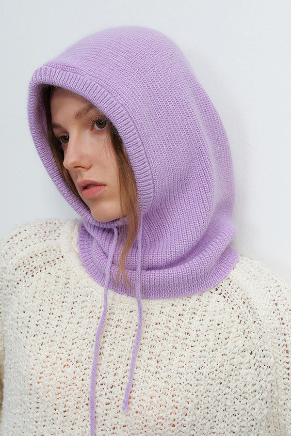 Stylish and Warm Neck Warmer One-piece Knitted Wool Hat