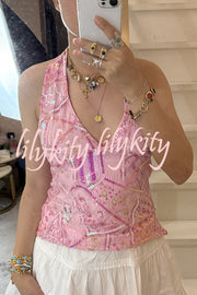 Fashion Sequined Casual V-neck Backless Slim Vest