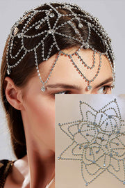 Rhinestone Tassel Mesh Headband