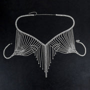 Sexy Backless Handmade Rhinestone Bra
