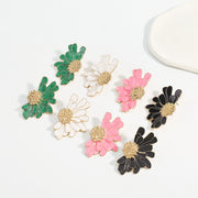 Retro Alloy Floral Pattern Earrings