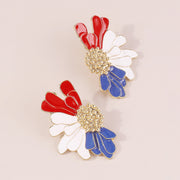 Retro Alloy Floral Pattern Earrings