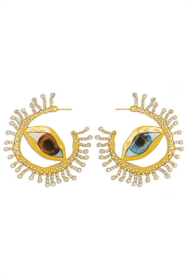 Vintage Evil Eye Tassel Earrings