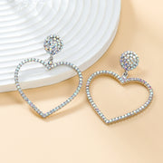 Diamond Heart Earrings