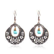 Stylish Retro Distressed Pendant Earrings