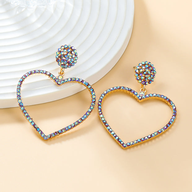 Diamond Heart Earrings