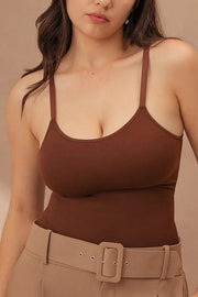 Solid Color Slimming Seamless Camisole