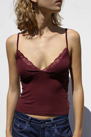Sexy Lace Backless Slim Camisole Top