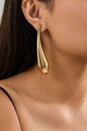 Fashionable Punk Big Water Drop Geometric Earrings