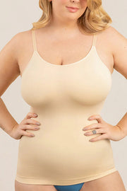 Solid Color Slimming Seamless Camisole