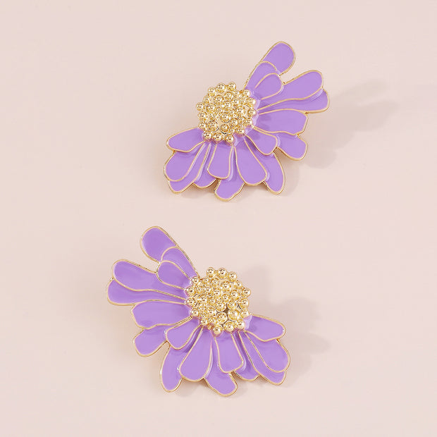 Retro Alloy Floral Pattern Earrings