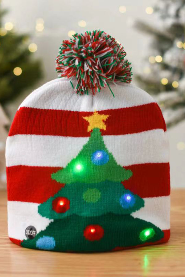 Christmas LED Light Knitted Hat