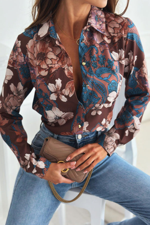 Fashion Printed Long Sleeve Casual Shirt