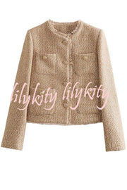 Joy To The World Tweed Metal Button Pocket Jacket