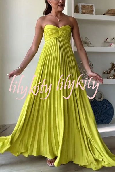 Exquisite Princess Pleated Off Shoulder with Scarf Party Maxi Dress