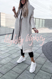 Winter handmade thick wool knitted scarf