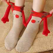 Christmas Cute Couple Magnetic Socks