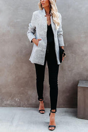 Tayshia Pocketed Casual Solid Color Coat