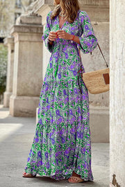 Infinite Days Paisley Print Maxi Dress