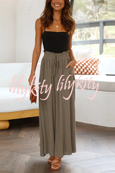 Full of Dreams Pocketed Wide Leg Pants