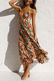 Stay Amazing Colorful Printed Midi Dress