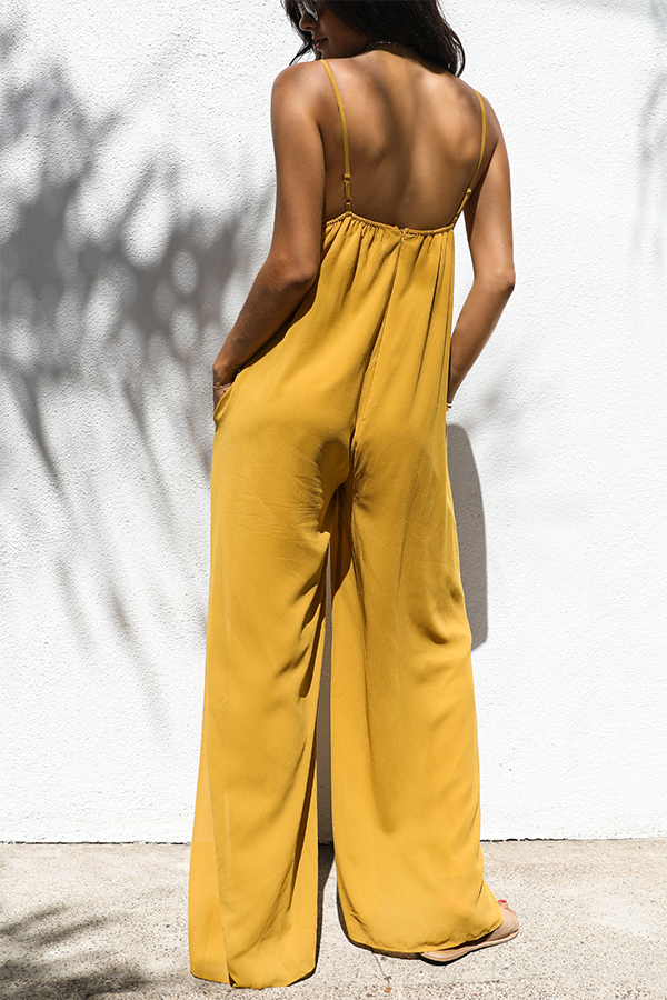 Classic Silhouette Pocketed Jumpsuit