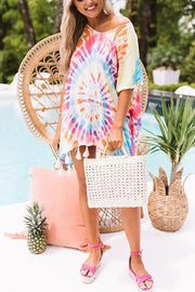 Soakin' Up The Sun Tie Dye Cover Up