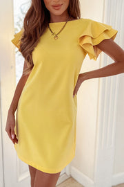 Dream All Day Ruffle Sleeve Dress