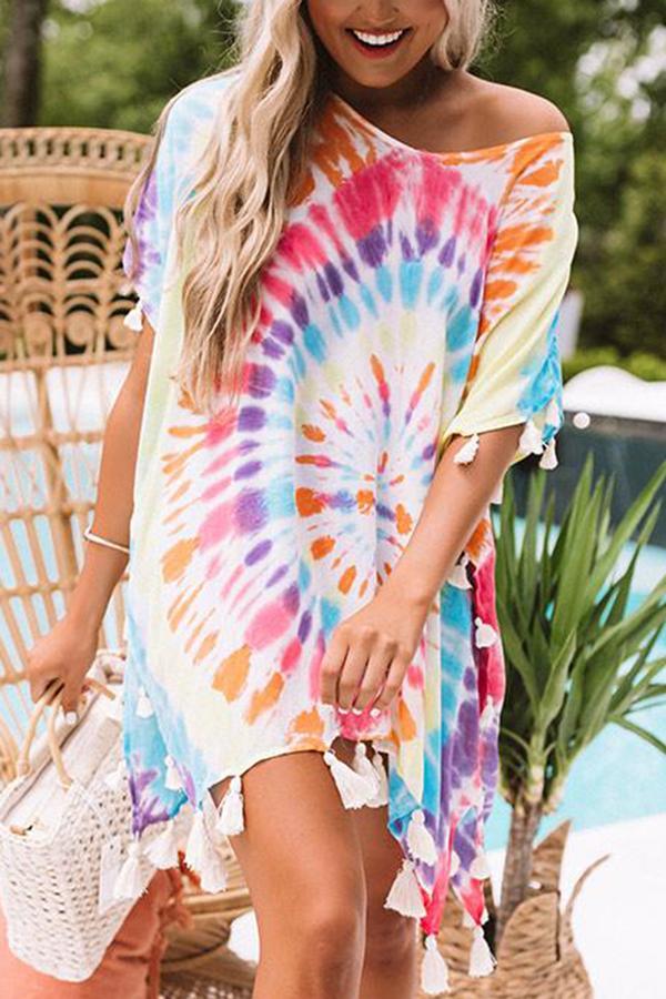 Soakin' Up The Sun Tie Dye Cover Up