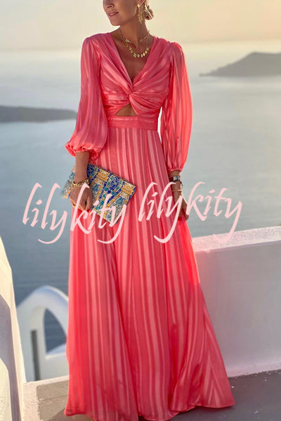 Enjoy The Sunshine Cross Front Maxi Dress