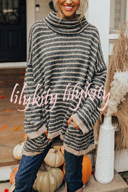 Perfect Timing Stripe Pocketed Tunic Sweater