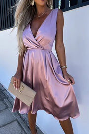 Hold You In My Memory Satin Midi Dress